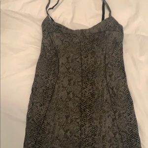 Snake skin print tank top